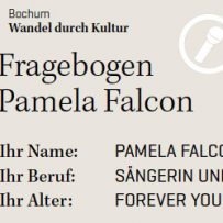 Pamela Falcon interview for the book “Bochum: Wandel durch Kultur”