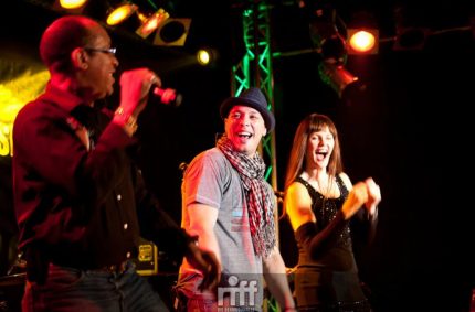 Jessie Lee Davis, Benny McMillan & PamelaFalcon – Riff Club NEW YORK NIGHTS show – April 2012