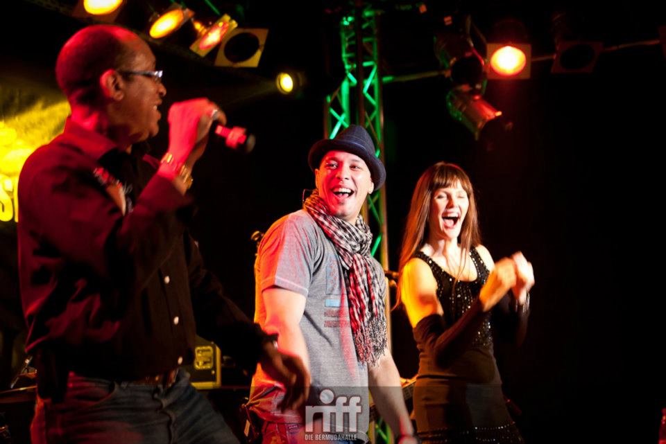 Jessie Lee Davis, Benny McMillan & PamelaFalcon - Riff Club NEW YORK NIGHTS show - April 2012