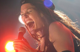 Pamela Falcon performing for New York Nights