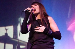 Pamela Falcon at Rudas Studios afterwork show