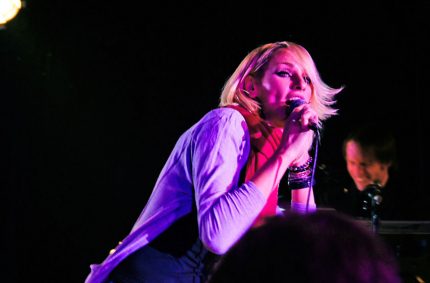 Ramona Nerra from The Voice Of Germany onstage for New York Nights 12 year anniversary