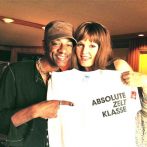 “Percy & me in the studio… Getting ready for our Zelt Festival Ruhr Show Aug. 21!”