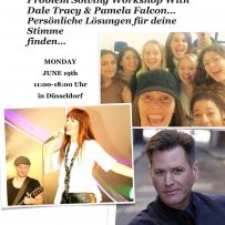 Persönliche Lösungen für deine Stimme finden…   Singers Workshop June 19th in Düsseldorf