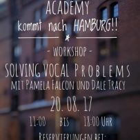 PROBLEM SOLVING VOICE WORKSHOP HAMBURG AUG. 20th DALE & PAMELA